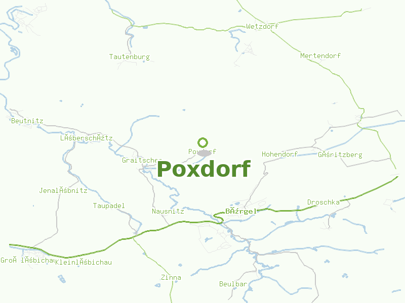 Karte von Poxdorf