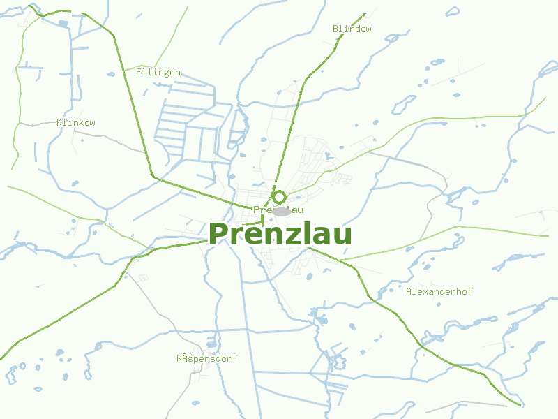 Karte von Prenzlau