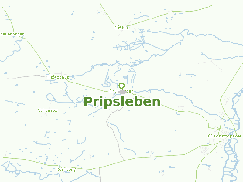 Karte von Pripsleben