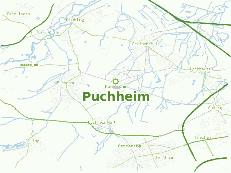 Karte von Puchheim
