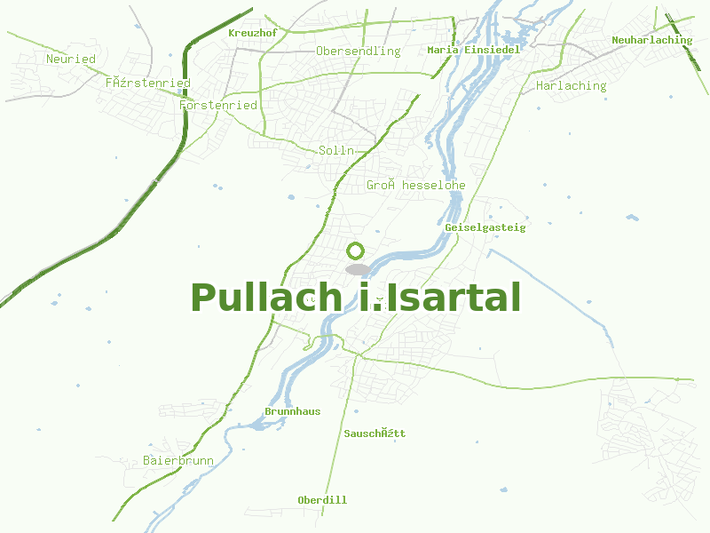 Karte von Pullach i.Isartal