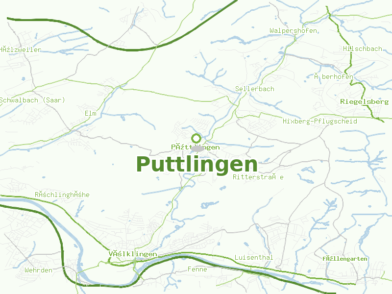 Karte von Puttlingen