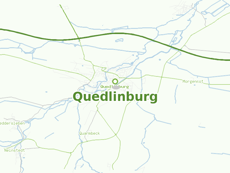 Karte von Quedlinburg