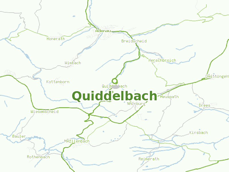 Karte von Quiddelbach