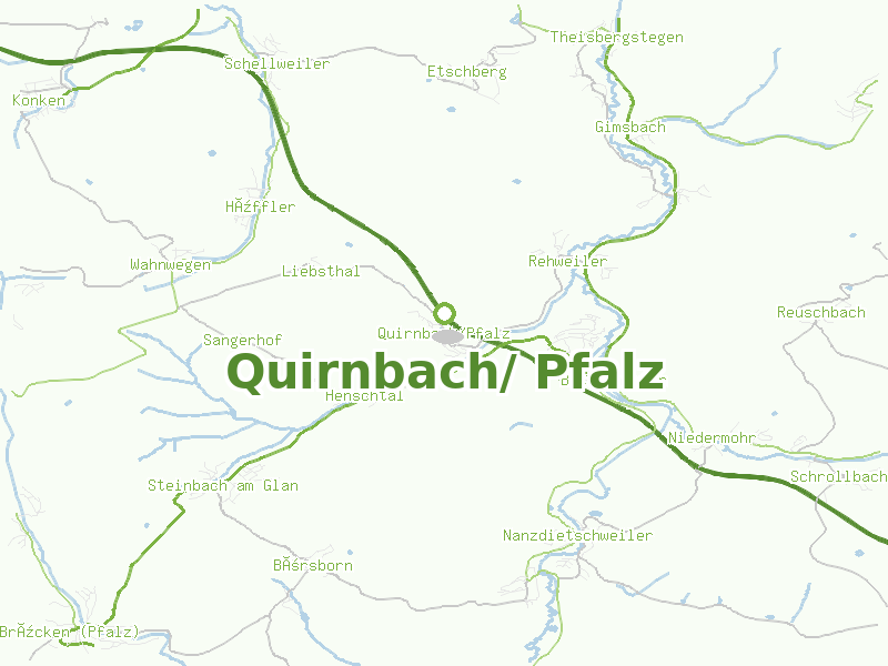Karte von Quirnbach/ Pfalz