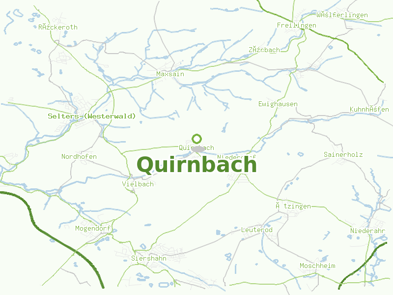 Karte von Quirnbach