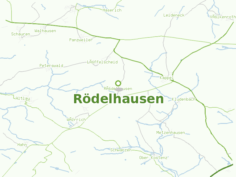 Karte von Rödelhausen