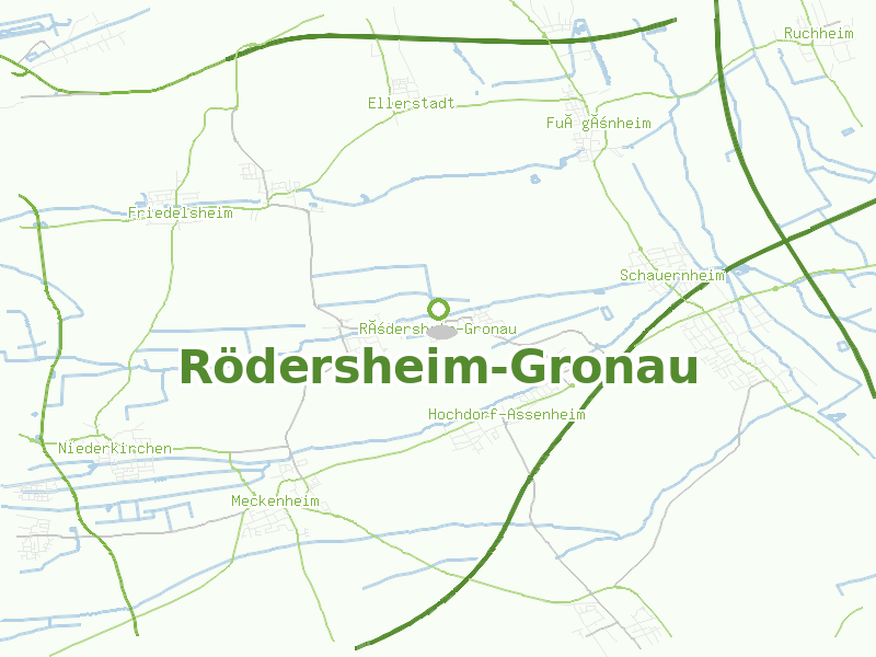 Karte von Rödersheim-Gronau