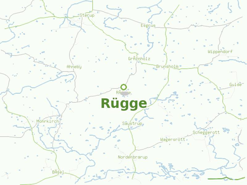 Karte von Rügge