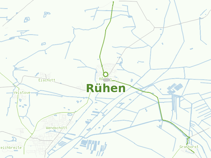 Karte von Rühen