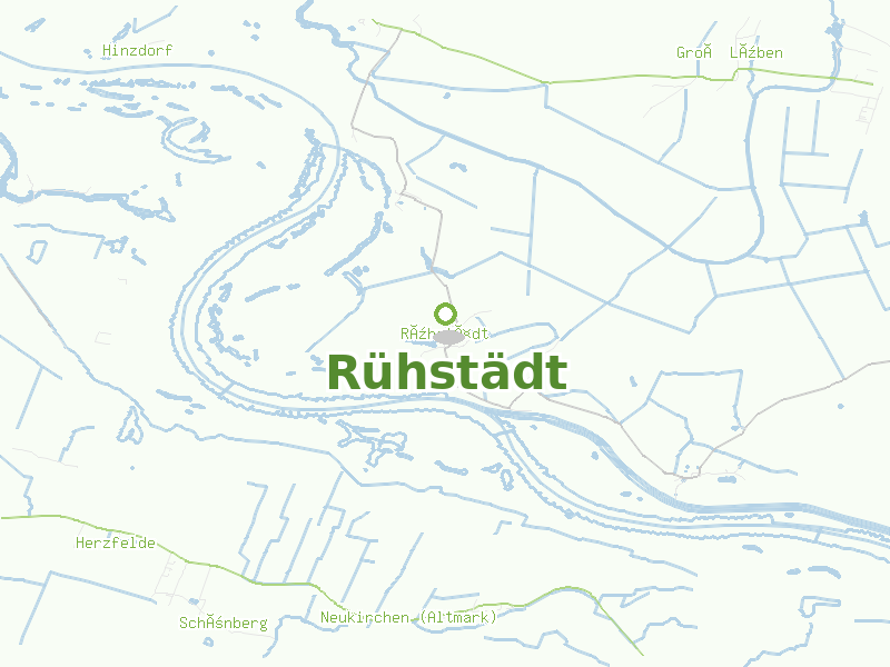 Karte von Rühstädt