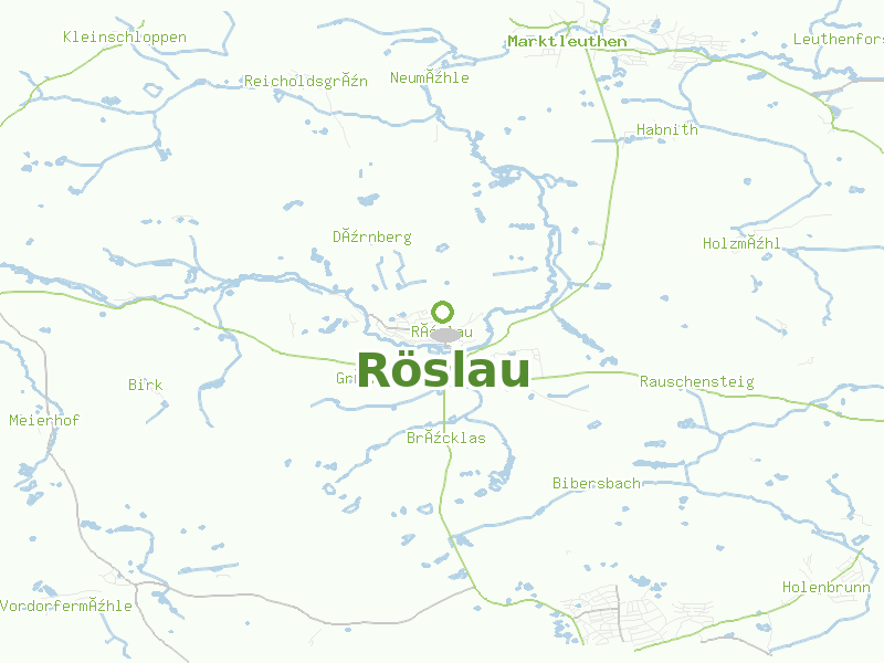 Karte von Röslau