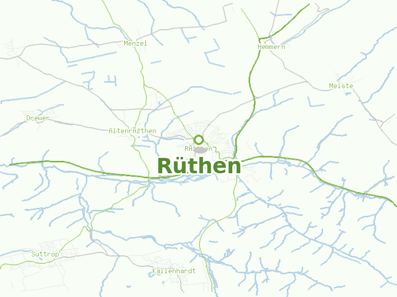 Karte von Rüthen