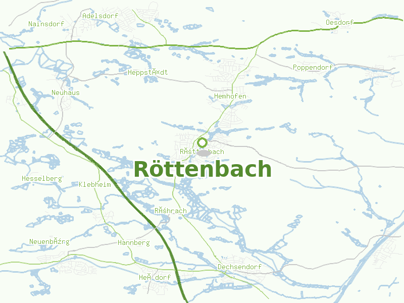 Karte von Röttenbach