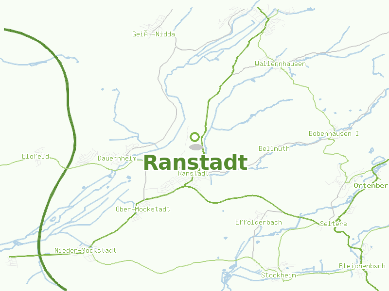 Karte von Ranstadt