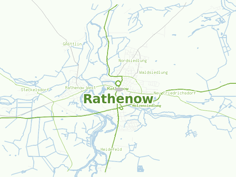 Karte von Rathenow