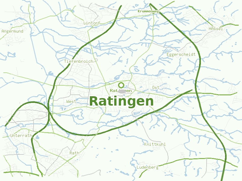 Karte von Ratingen