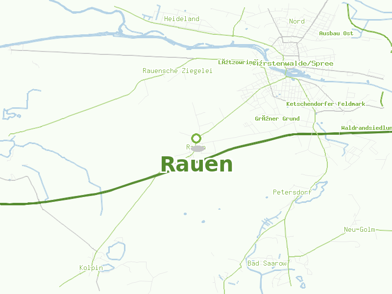 Karte von Rauen