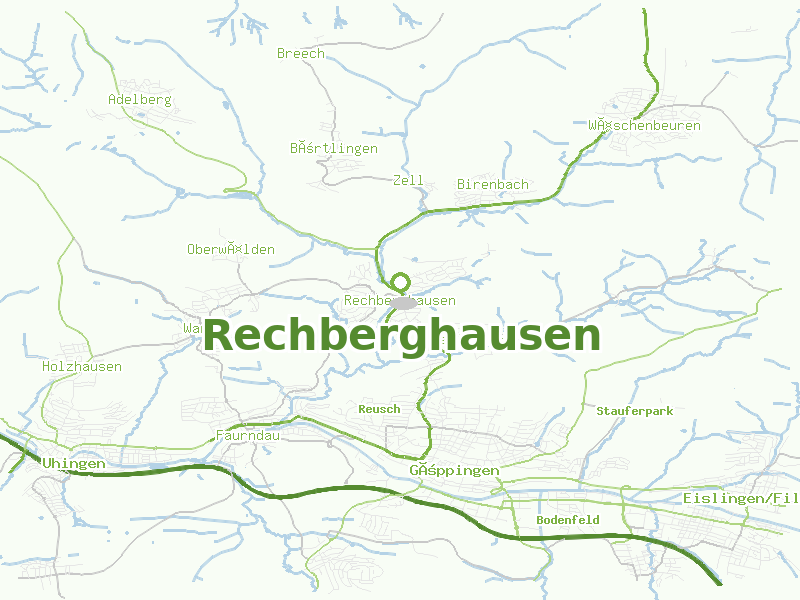 Karte von Rechberghausen