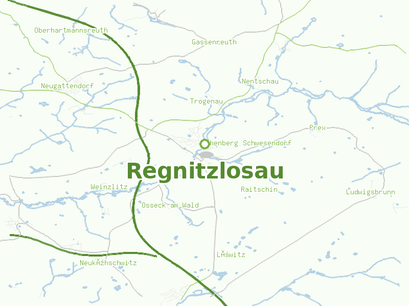 Karte von Regnitzlosau