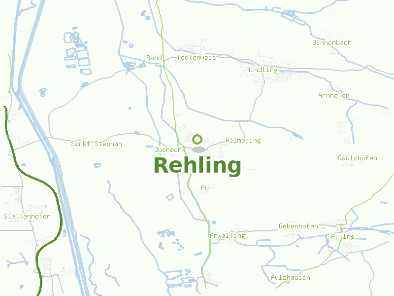 Karte von Rehling