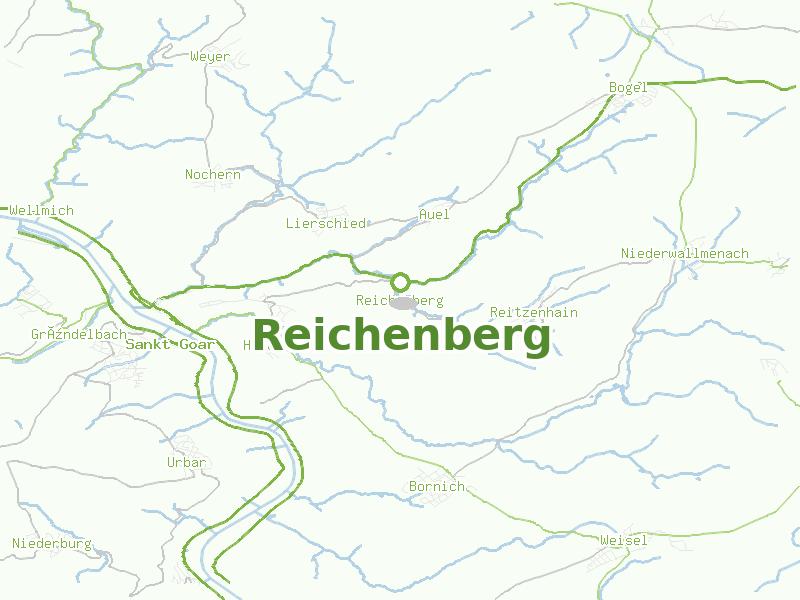 Karte von Reichenberg