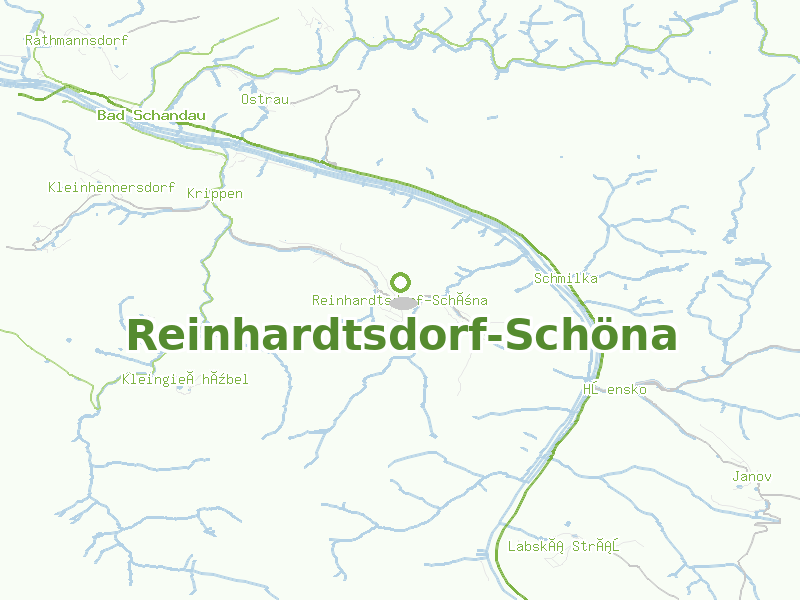 Karte von Reinhardtsdorf-Schöna