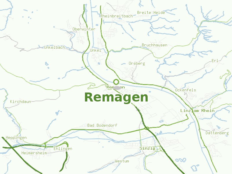 Karte von Remagen