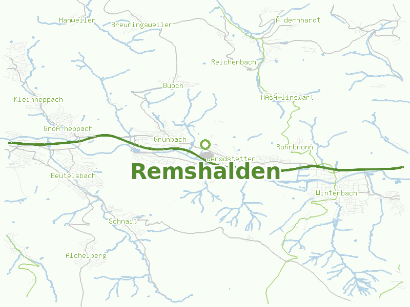 Karte von Remshalden