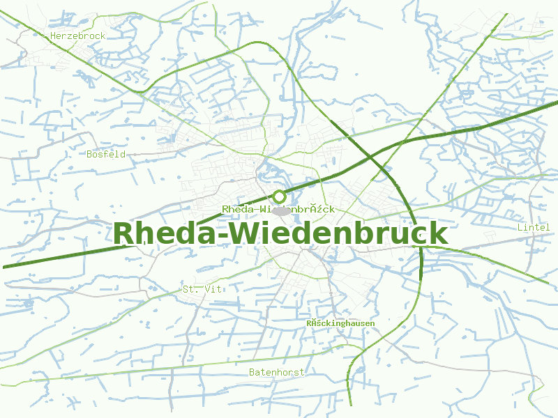 Karte von Rheda-Wiedenbruck