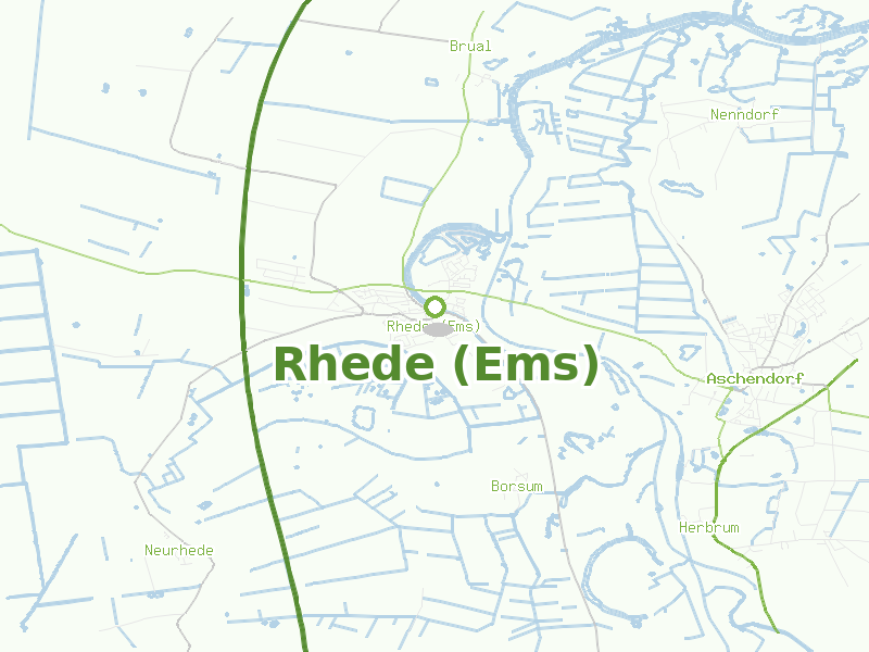 Karte von Rhede (Ems)