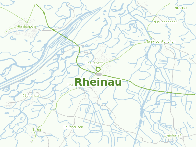 Karte von Rheinau