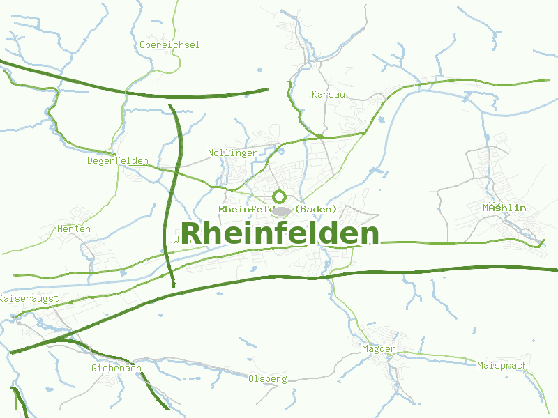 Karte von Rheinfelden