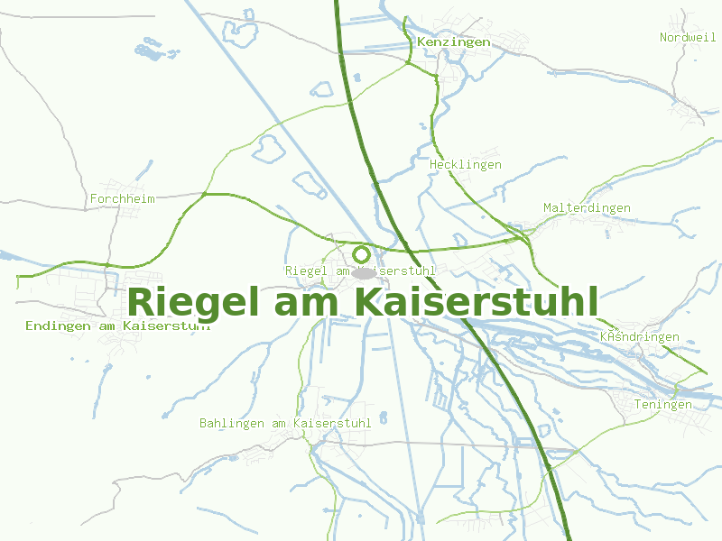 Karte von Riegel am Kaiserstuhl