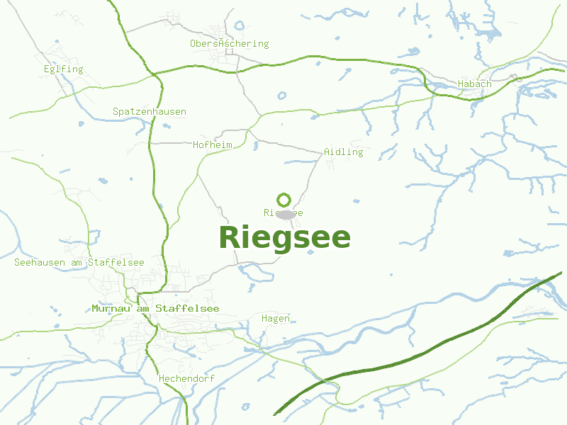 Karte von Riegsee