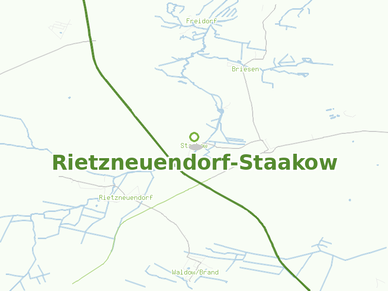 Karte von Rietzneuendorf-Staakow