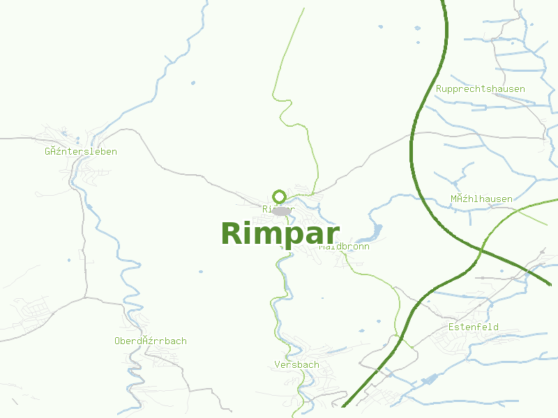 Karte von Rimpar