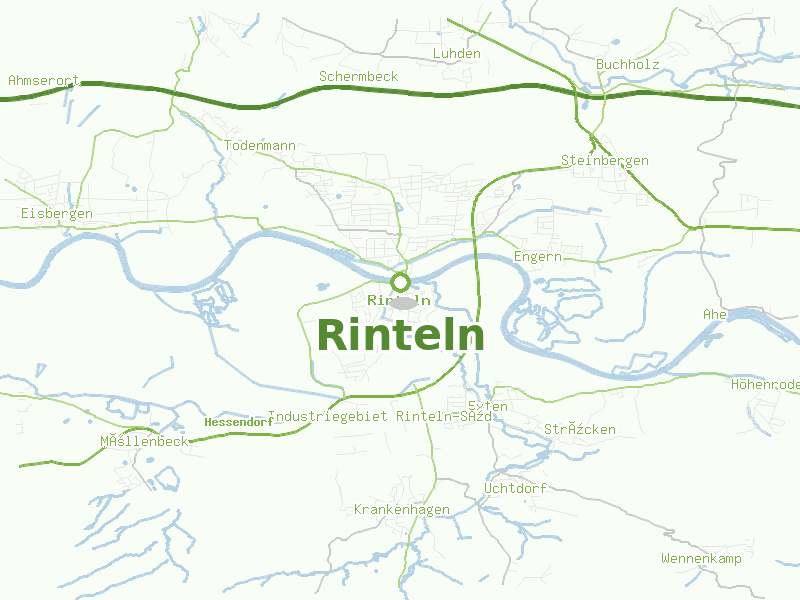 Karte von Rinteln