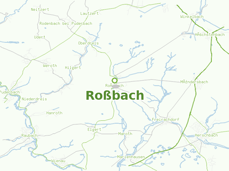 Karte von Roßbach