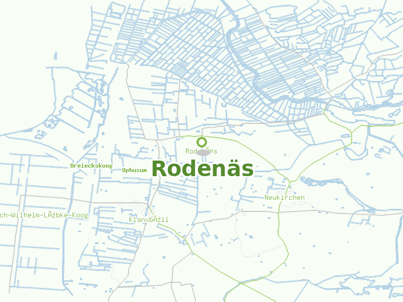 Karte von Rodenäs