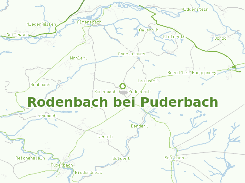 Karte von Rodenbach bei Puderbach