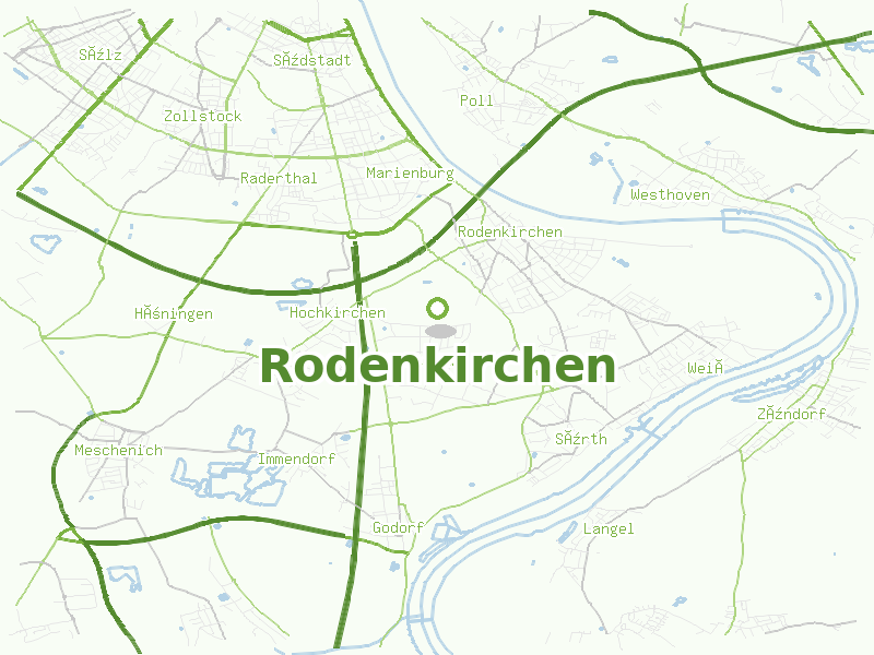 Karte von Rodenkirchen