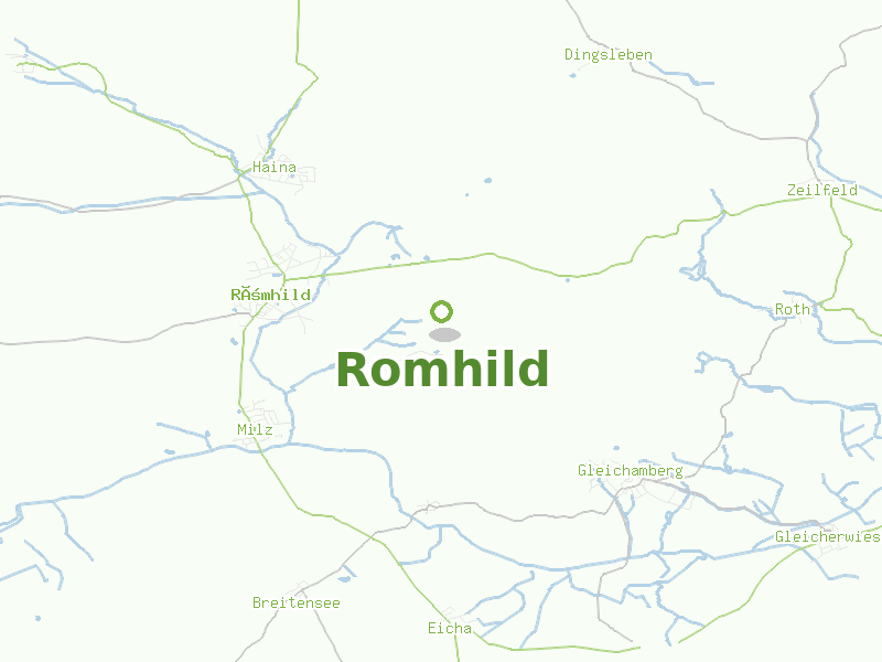 Karte von Romhild