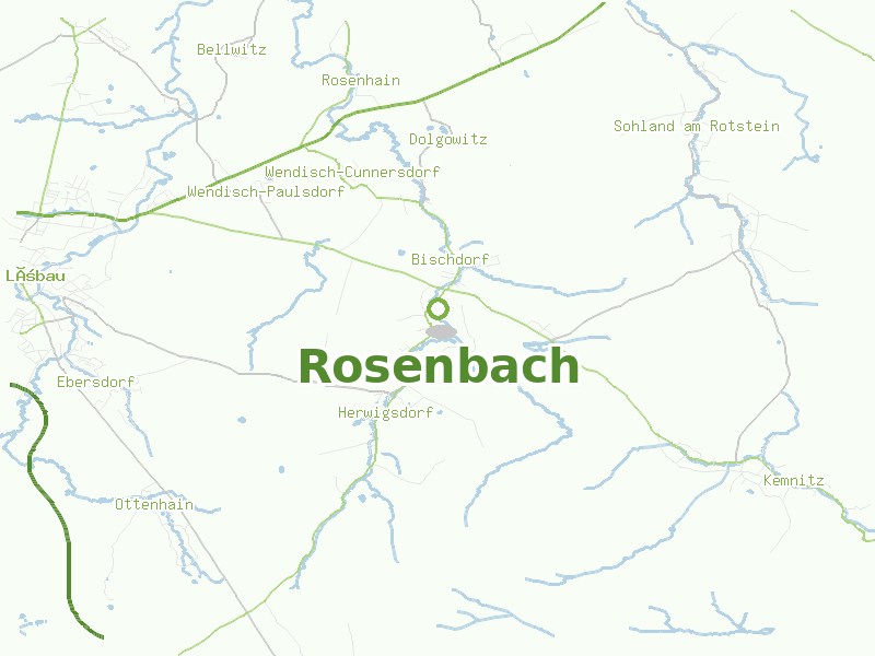 Karte von Rosenbach
