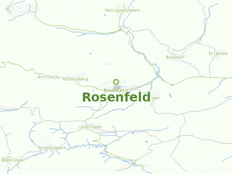 Karte von Rosenfeld