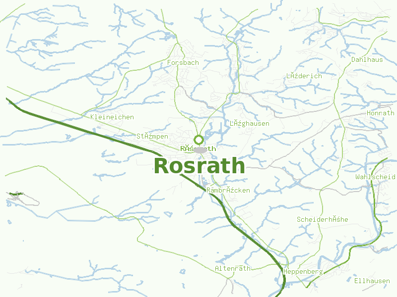Karte von Rosrath