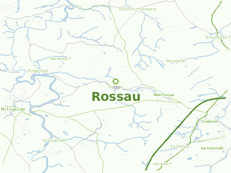 Karte von Rossau