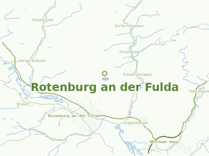 Karte von Rotenburg an der Fulda