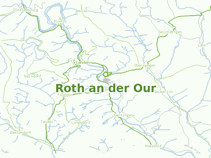 Karte von Roth an der Our