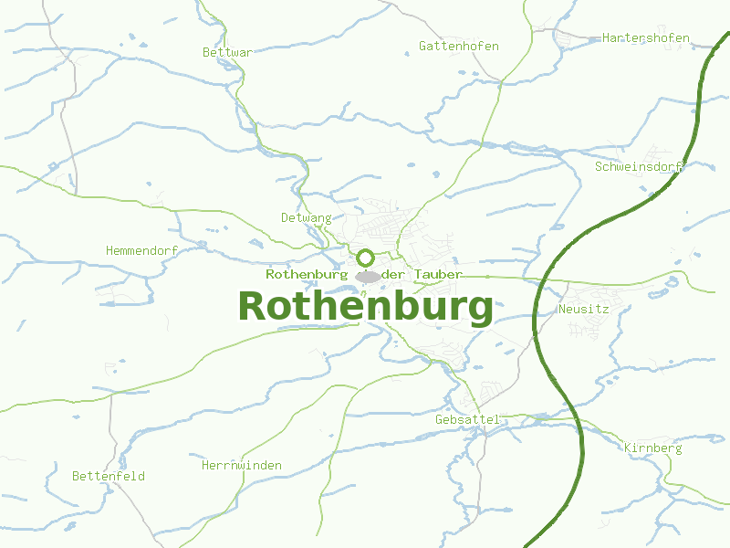 Karte von Rothenburg